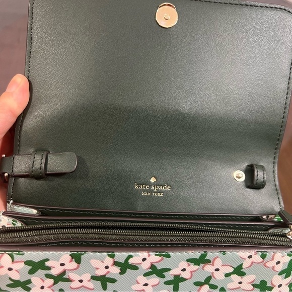 KATE SPADE NEW YORK DANA WALLET ON A STRING. Floral aphrodite nwt - Picture 4 of 16